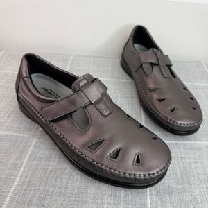 SAS Tripad Comfort Roamer Slip On Loafer 11 WIDE Metallic Silver NEW